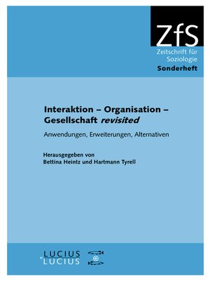 cover image of Interaktion – Organisation – Gesellschaft revisited